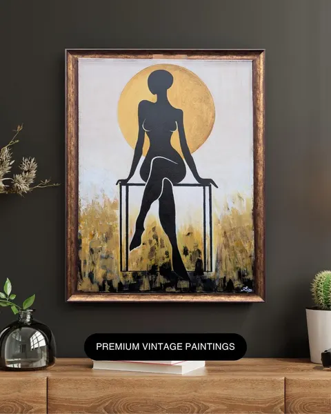 Elegant Silhouette Art on Canvas 1