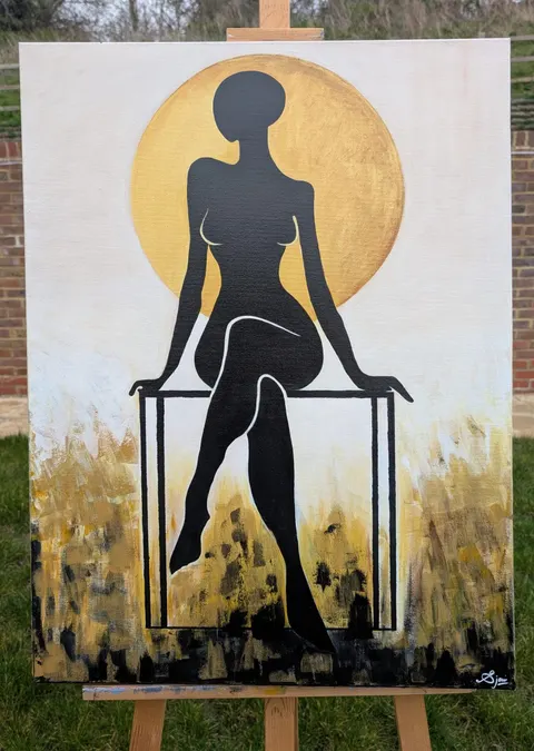 Elegant Silhouette Art on Canvas 5