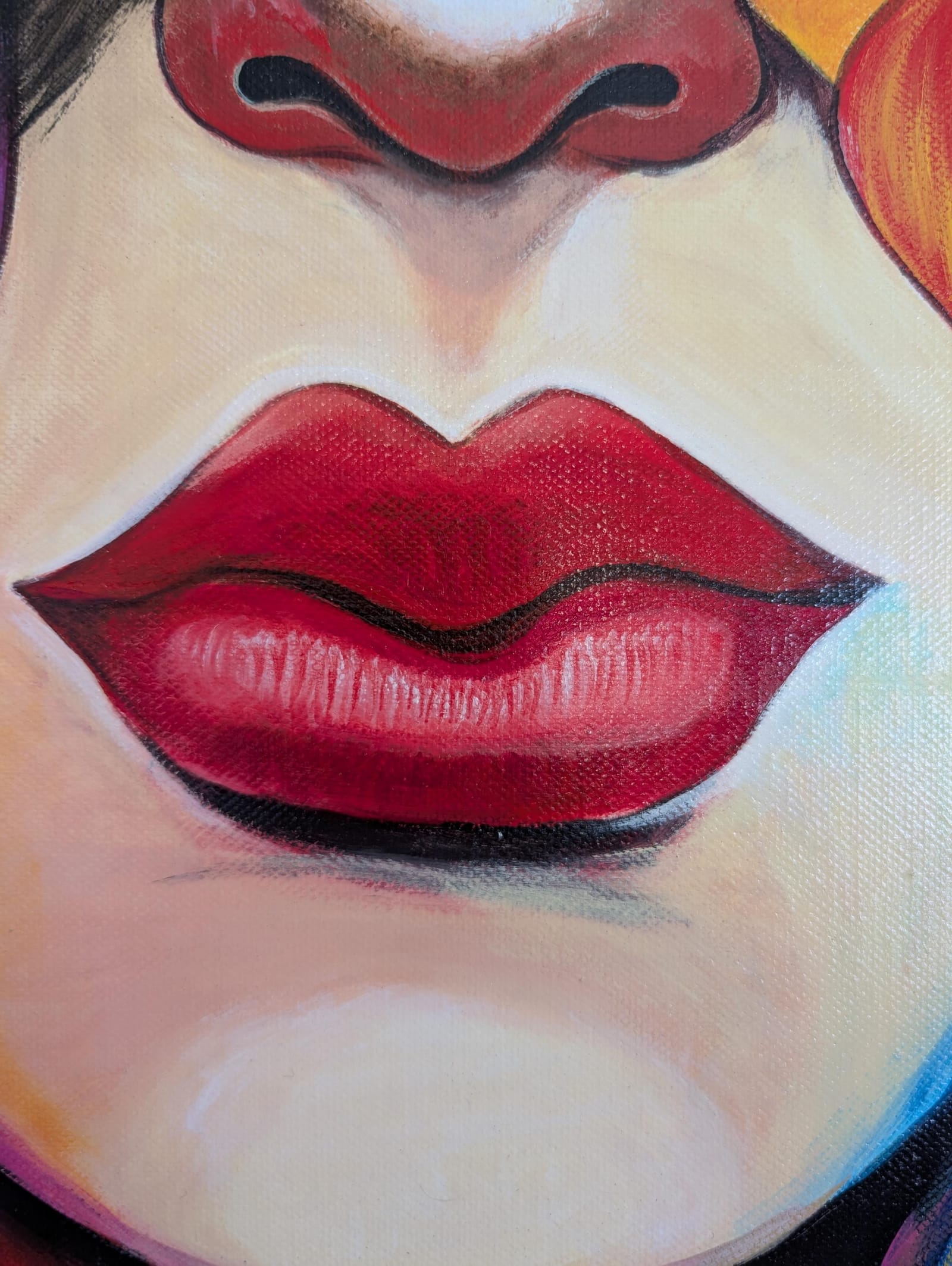 Floral Abstract Female Original Acrylic Painting 3