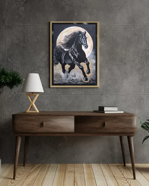 Running Black Horse 6